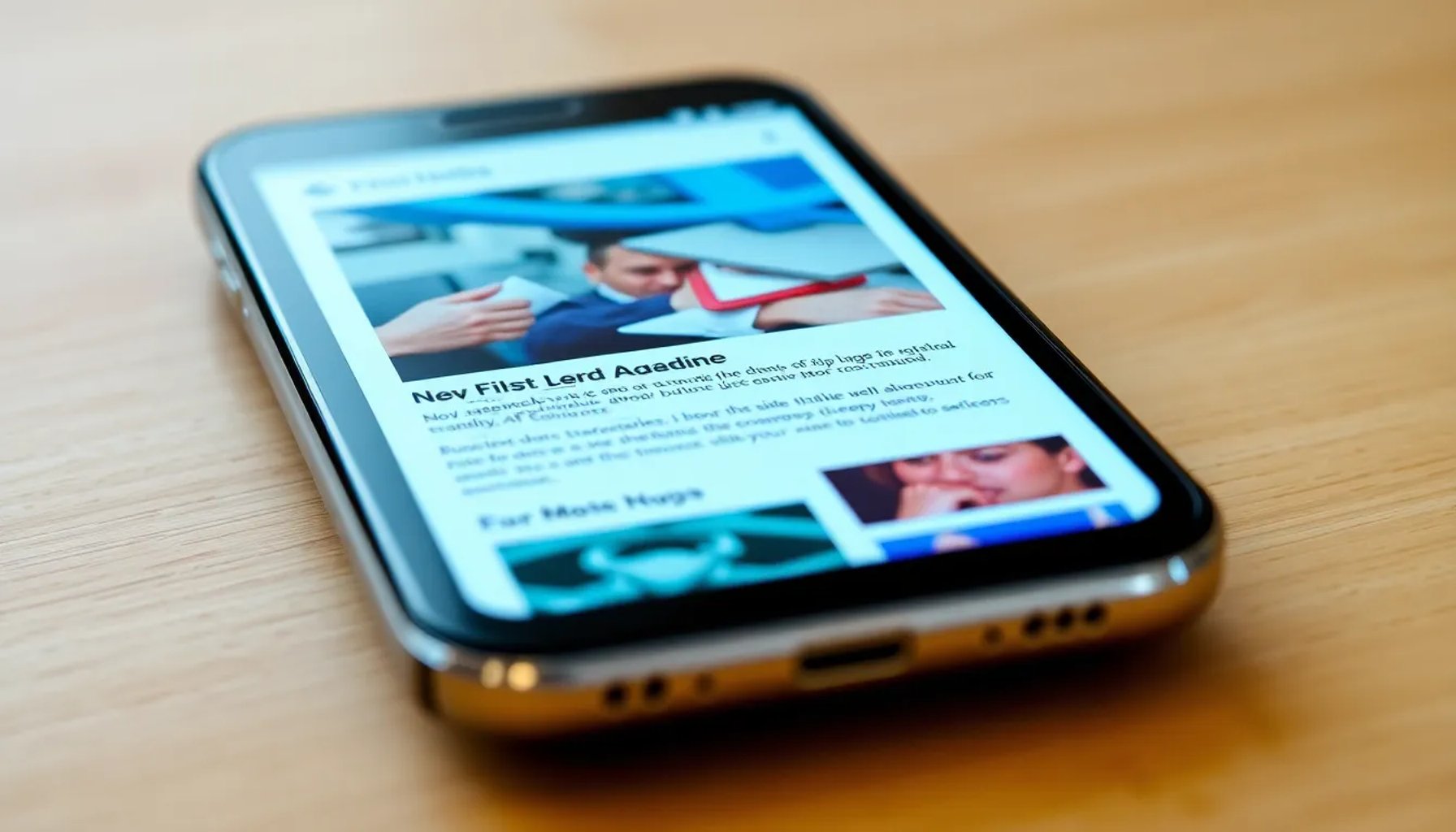 Pantalla de smartphone mostrando una página web cargada en menos de medio segundo gracias a AMP