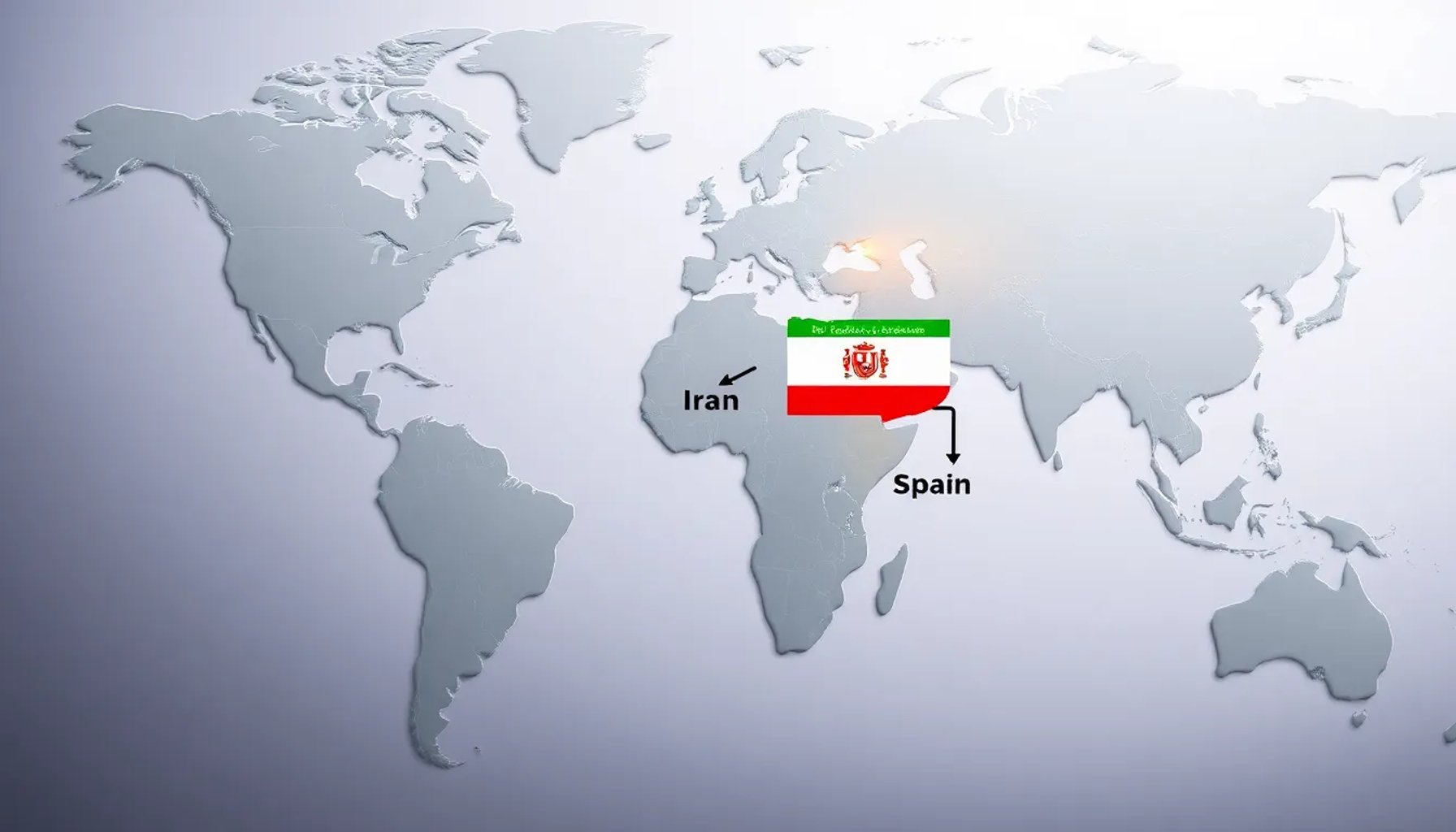 Mapa que muestra la conexión entre el conflicto en Irán y la economía española, con indicadores de precios energéticos.