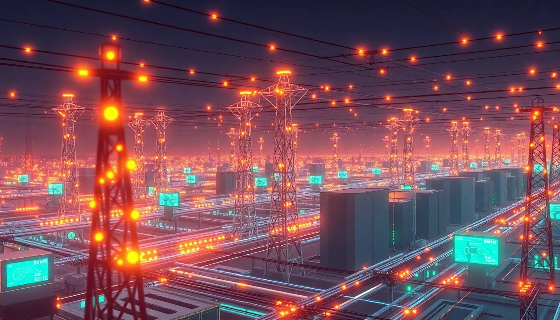 Representación de una red eléctrica europea alimentada por inteligencia artificial fiable