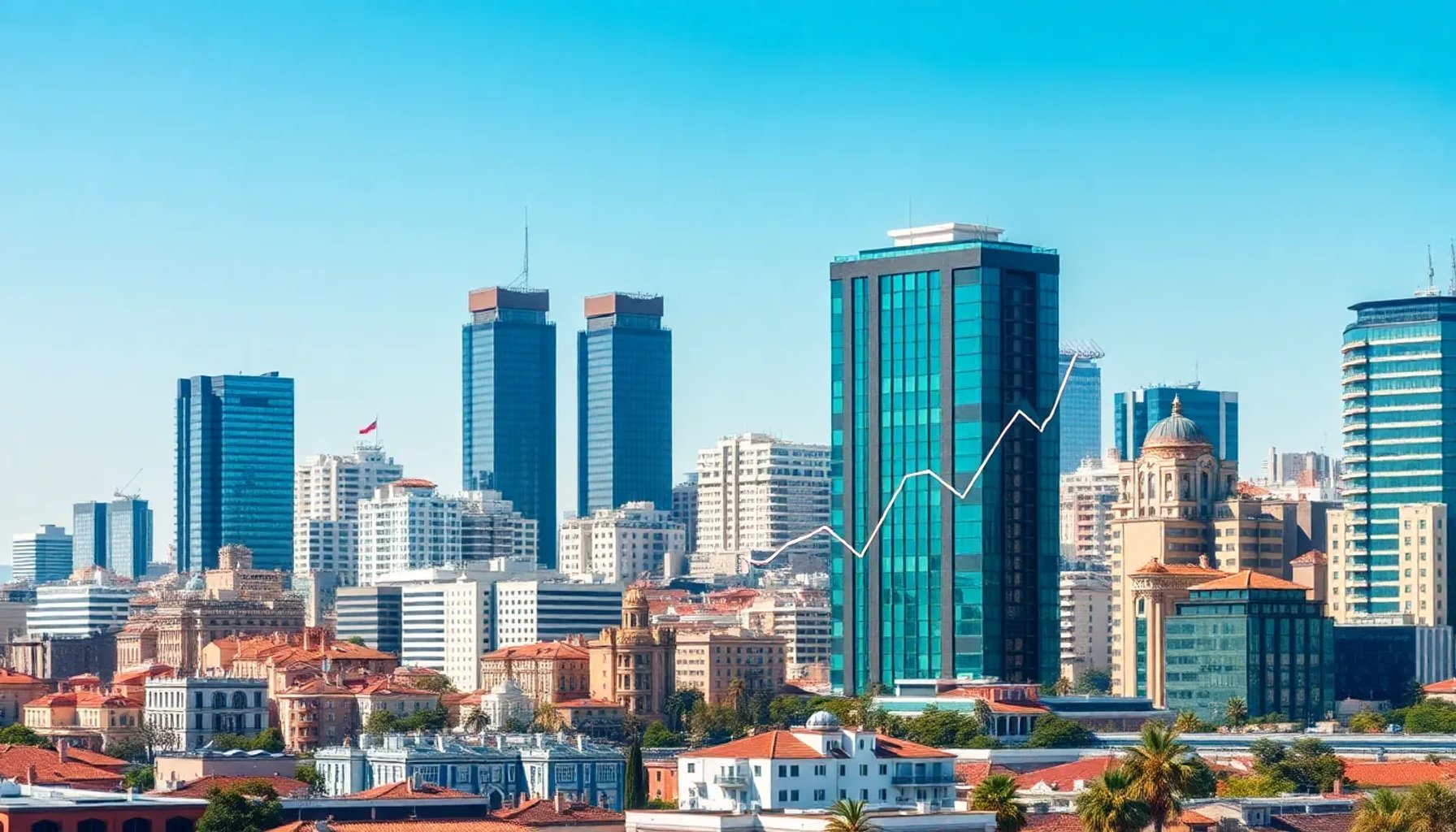 Gráfica que muestra la evolución de la inversión extranjera en España durante los últimos diez años