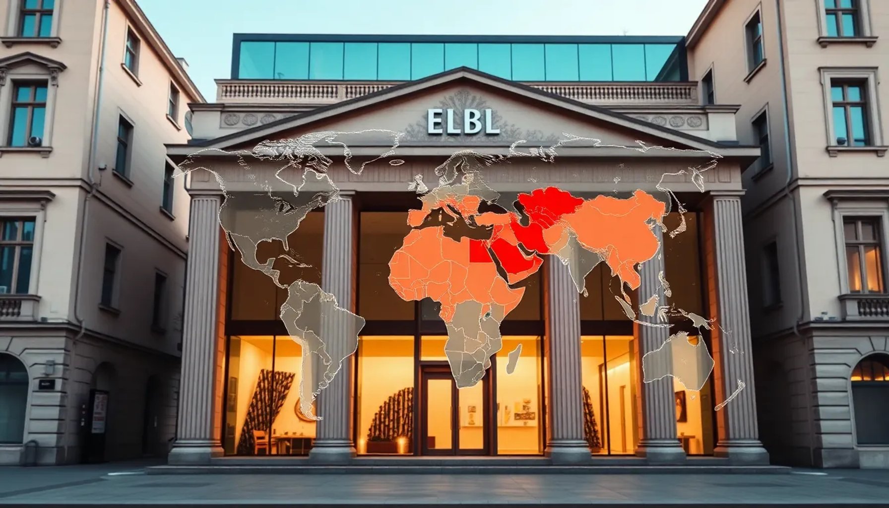 Gráfico que muestra la exposición de la banca española a Oriente Próximo comparada con otros países europeos