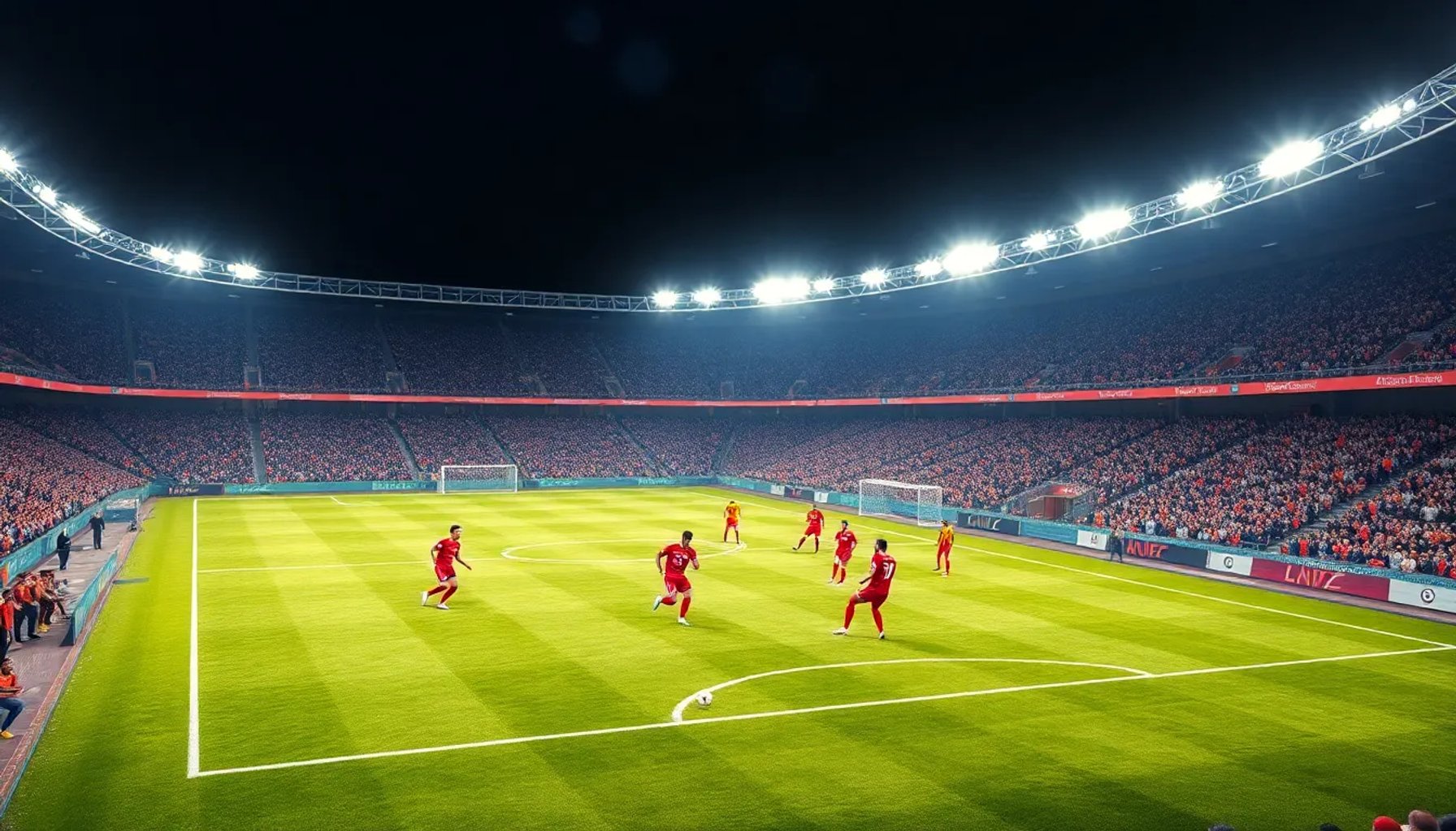 Jugadores de Uzbekistán y Venezuela disputando el balón en el estadio de Tashkent