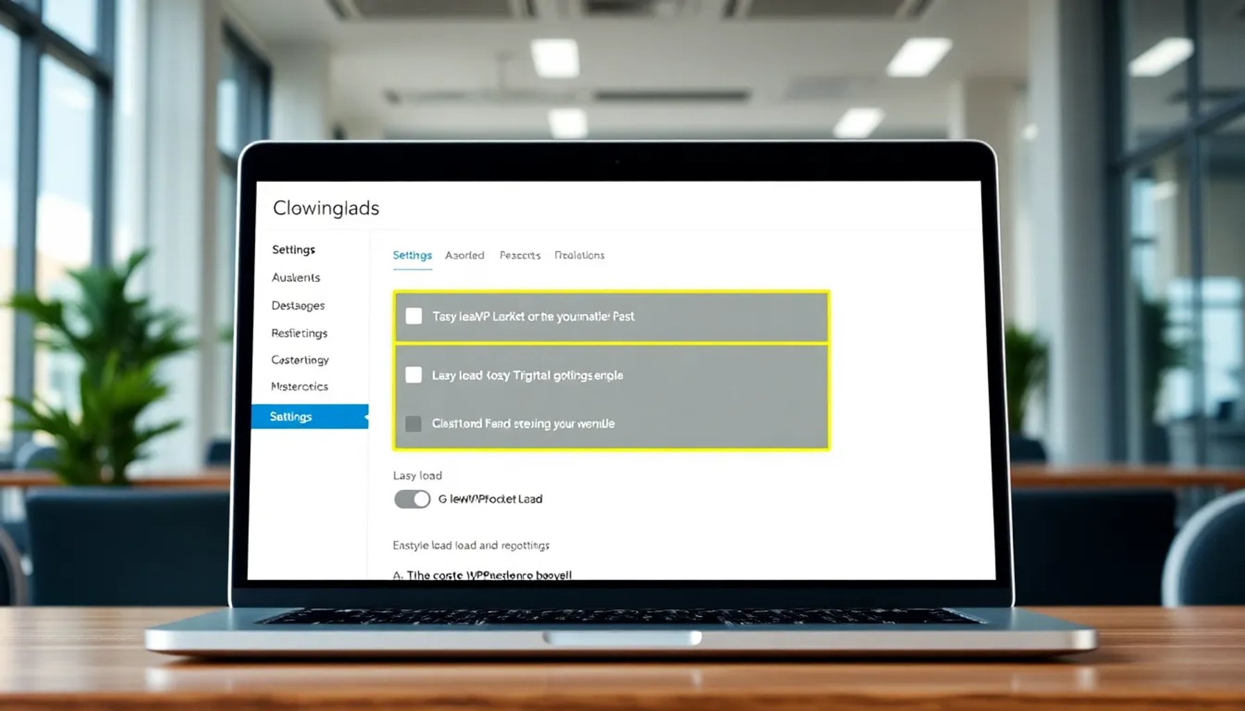 Captura de pantalla del panel de configuración de WP Rocket mostrando la opción de carga diferida