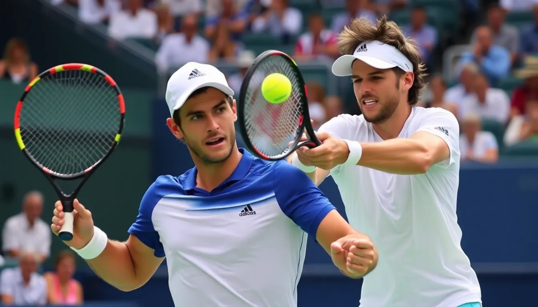 Alexander Zverev compitiendo en la pista del Miami Open 2024