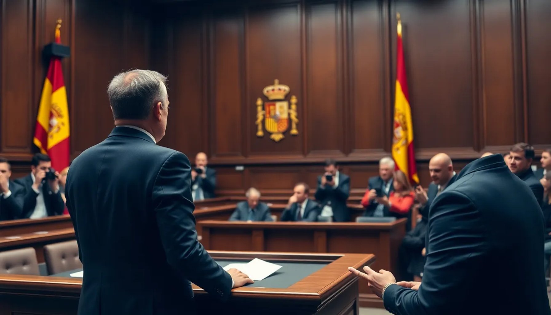 Luis Bárcenas declarando ante el tribunal del caso Kitchen en Madrid