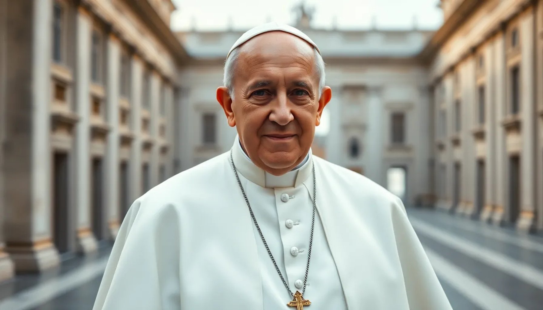 El Papa Francisco mirando al público mientras habla en el Vaticano