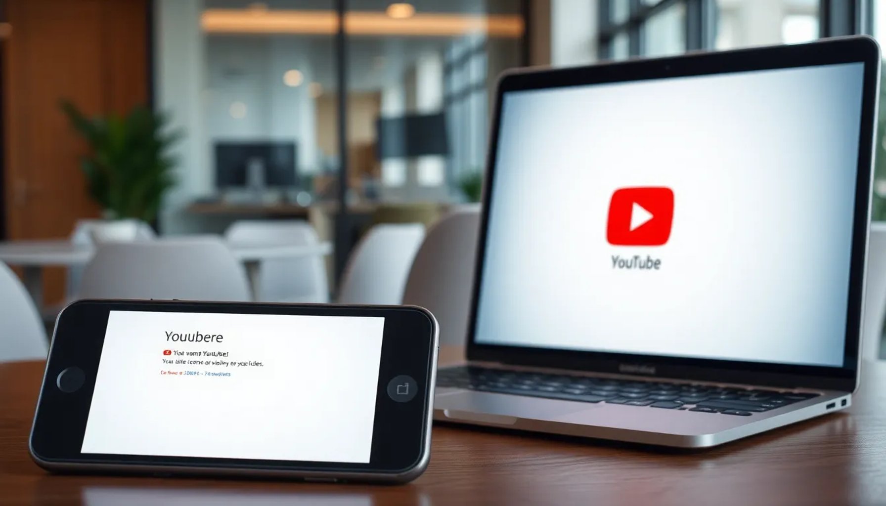 Pantalla de error de YouTube con mensaje de servicio no disponible en varios dispositivos