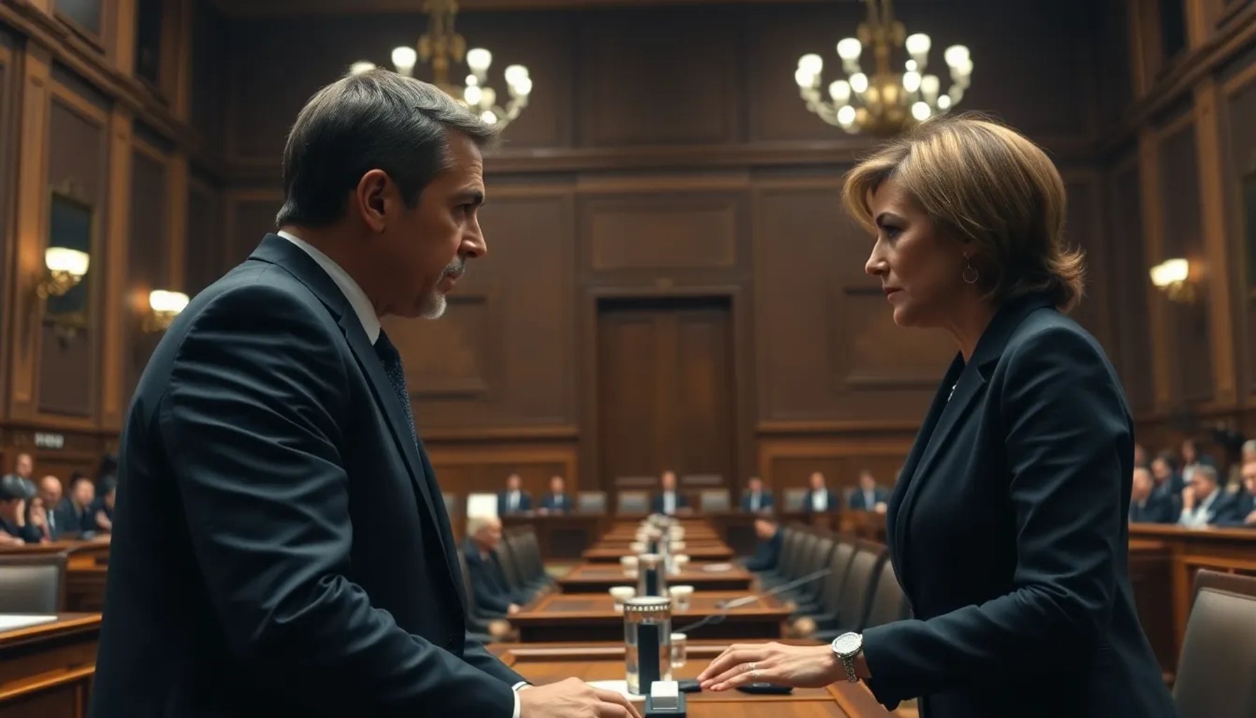 Diputado de Vox confronta al vicepresidente del Congreso en una sesión plenaria, generando tensión en el hemiciclo