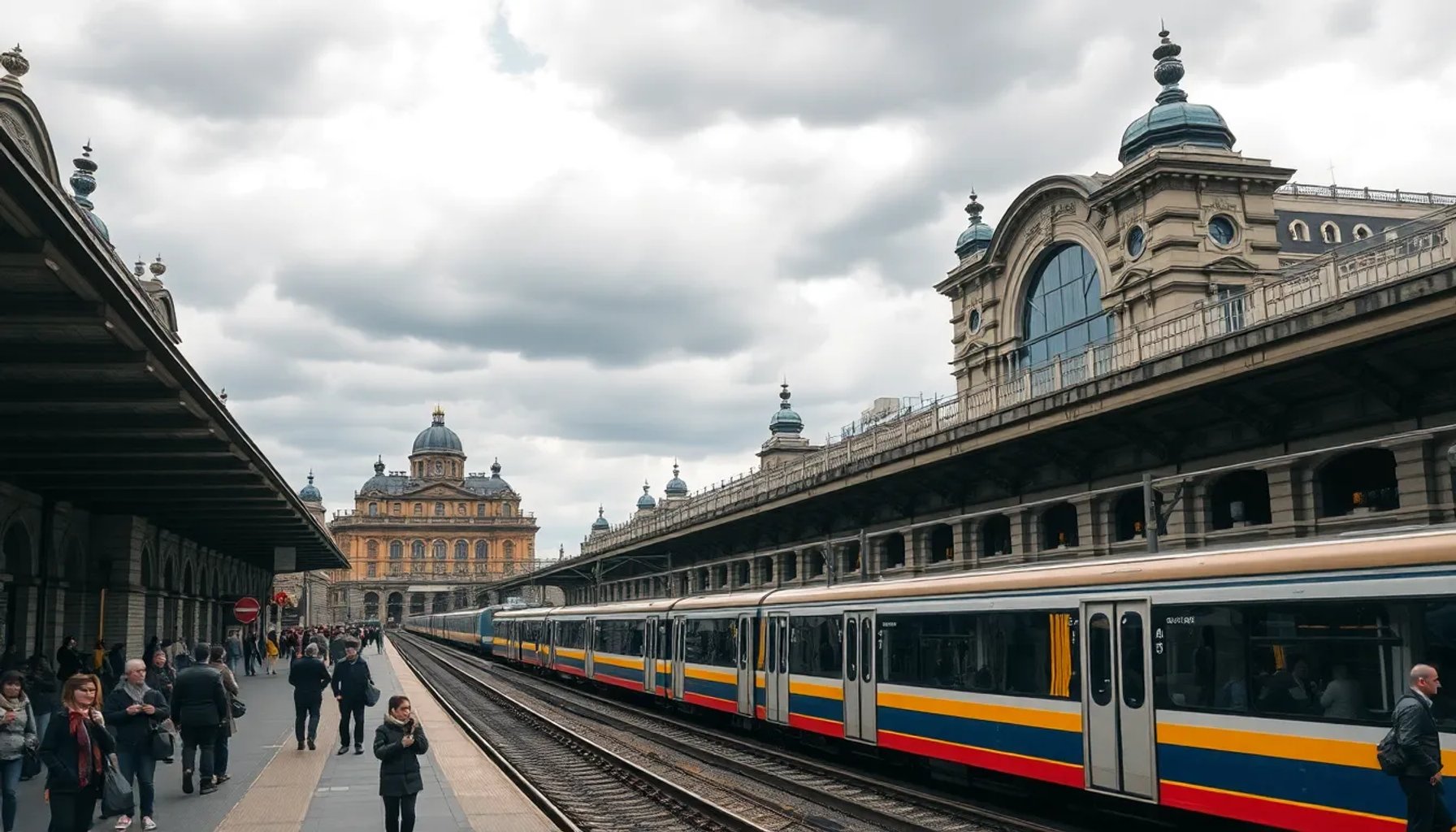 Estación de Atocha con trenes de Cercanías y Media Distancia detenidos por una incidencia
