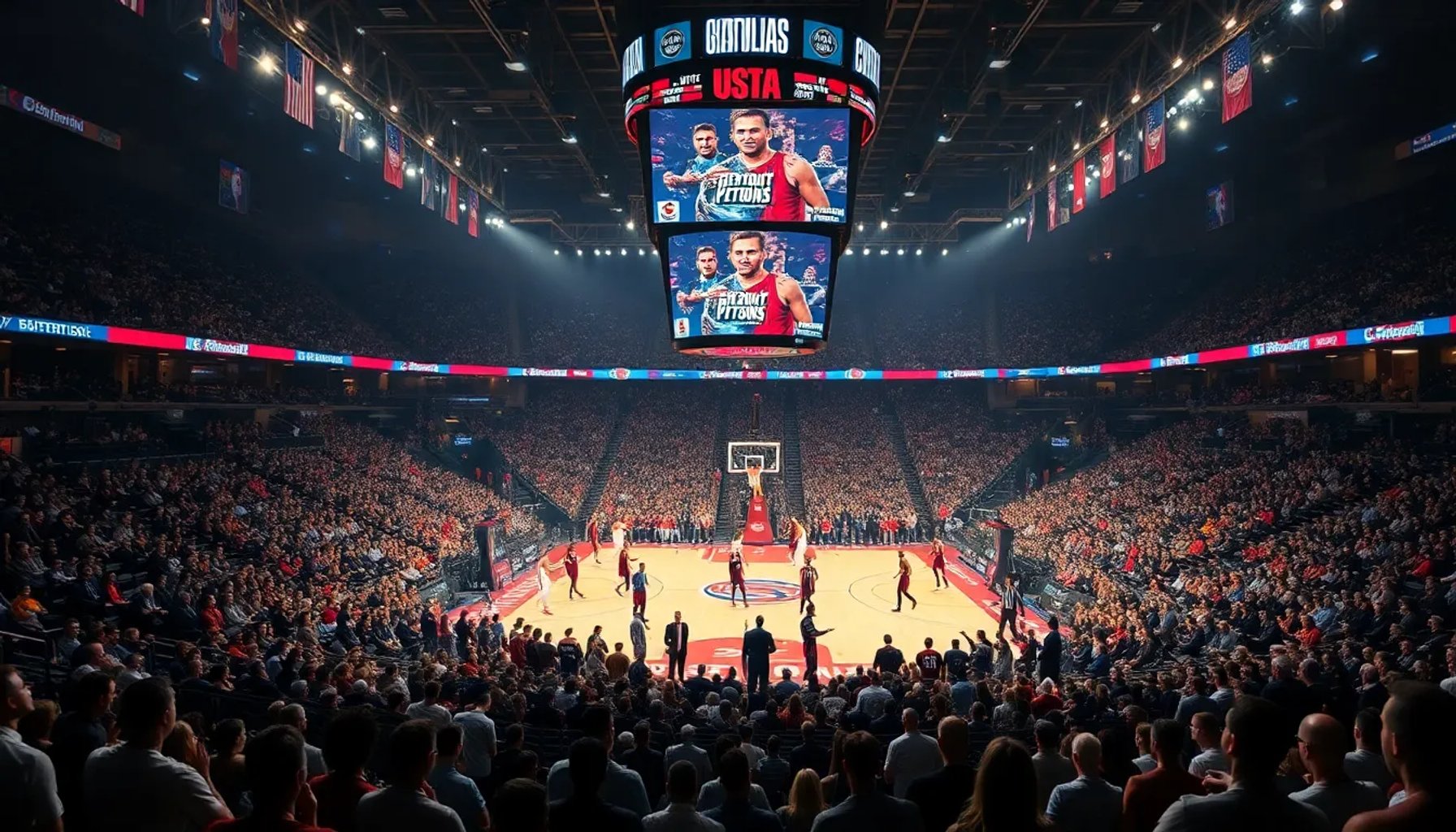 Imagen del enfrentamiento entre Cleveland Cavaliers y Detroit Pistons en la NBA, 13 de mayo 2026