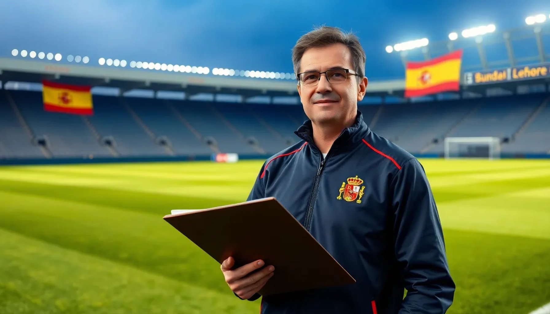 Dani Garrido presentando la lista de 26 futbolistas convocados por España para el Mundial 2026