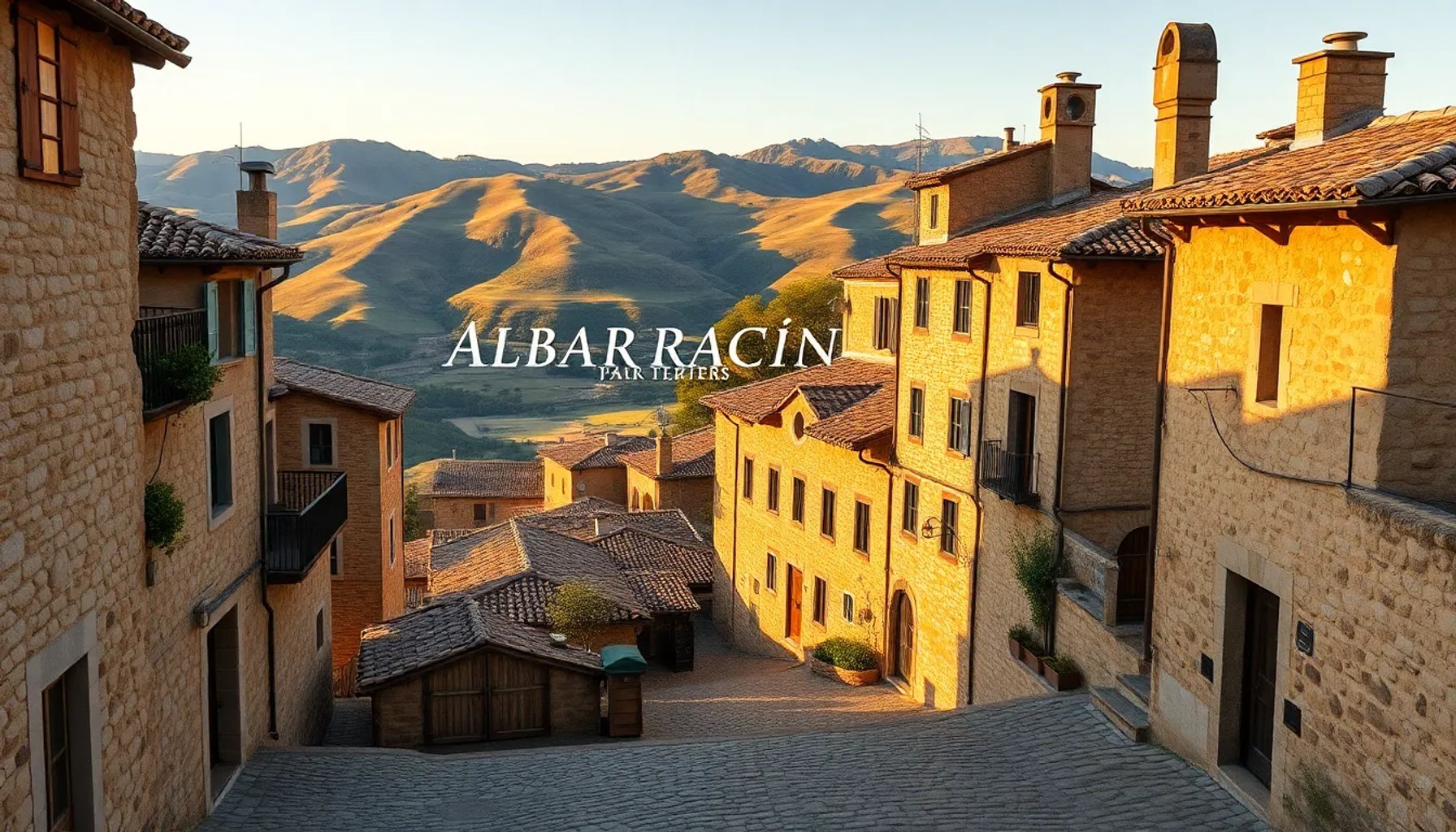 Vista panorámica del pueblo medieval de Albarracín con sus calles empedradas y miradores al atardecer