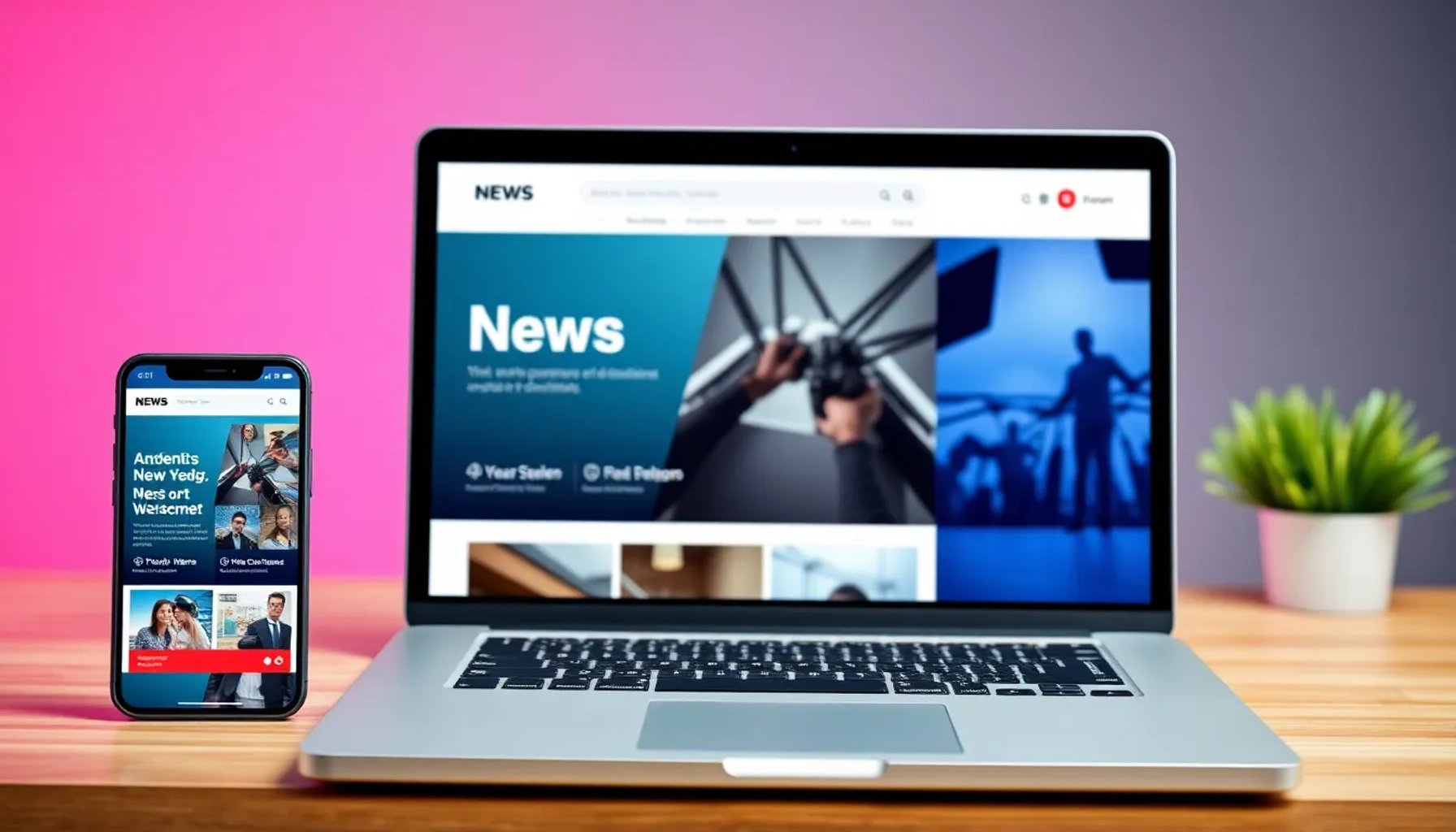 Vista del nuevo diseño de la página principal de elpais.com en pantalla de móvil y escritorio