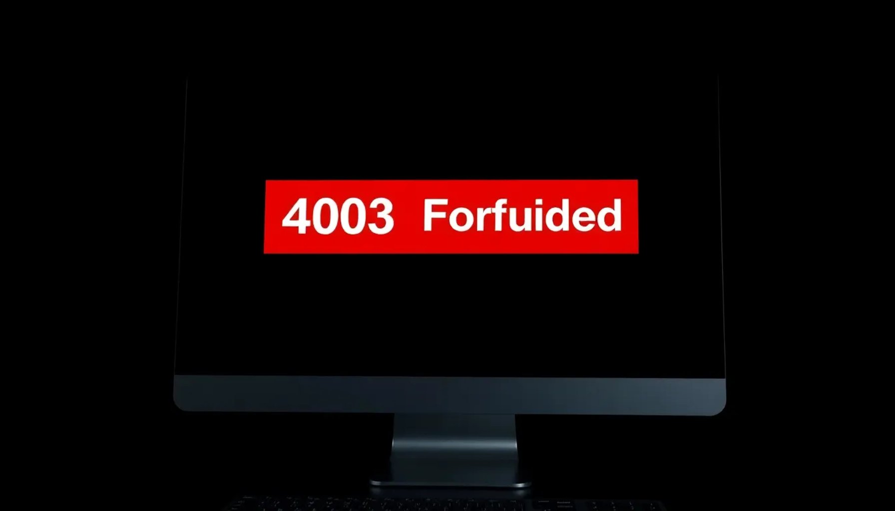 Ilustración de un mensaje de error 403 prohibido en una pantalla de ordenador