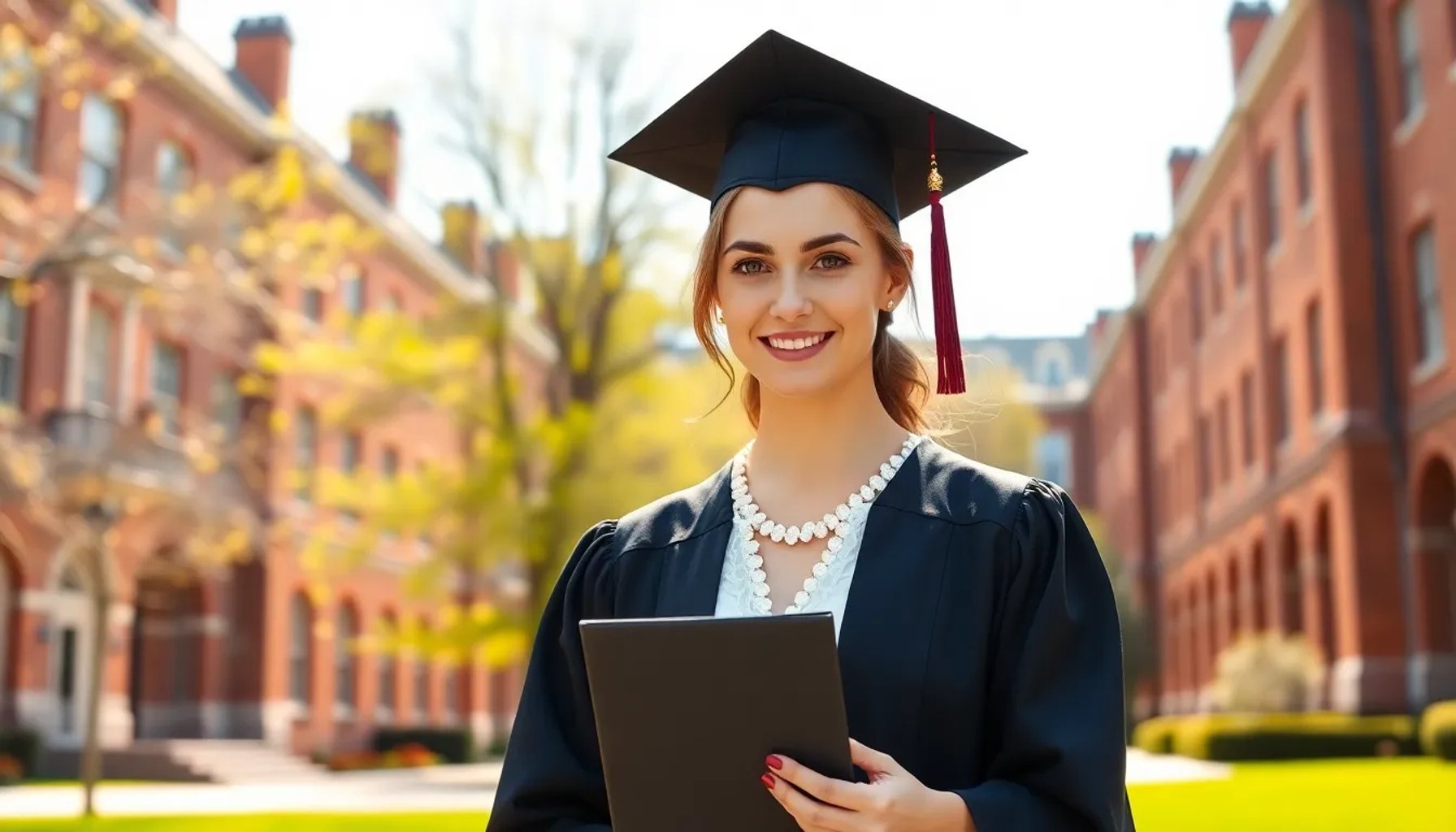 Isabel de Bélgica recibiendo su diploma de máster en políticas públicas en la Universidad de Harvard