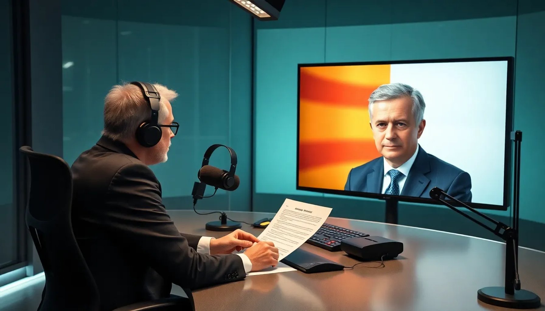 José María Olmo analizando la imputación de José Luis Rodríguez Zapatero por tráfico de influencias en un estudio de radio