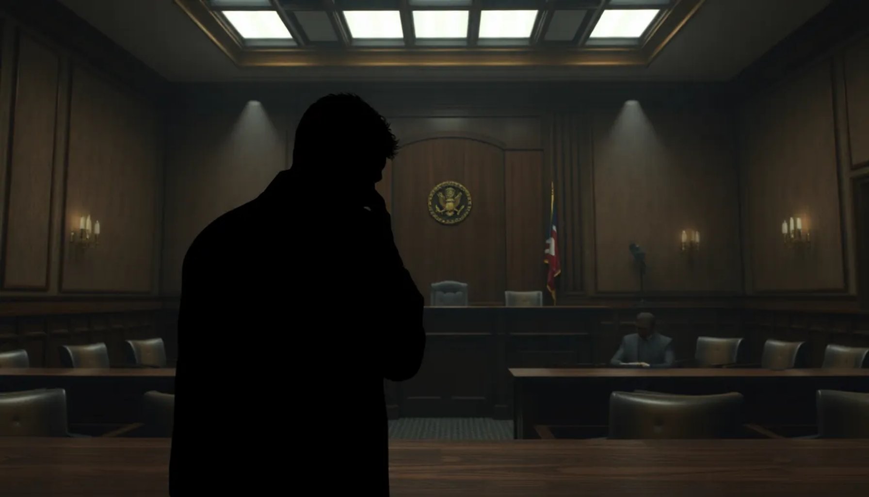 Edificio del Ministerio de Justicia bajo sombras que sugieren presión política