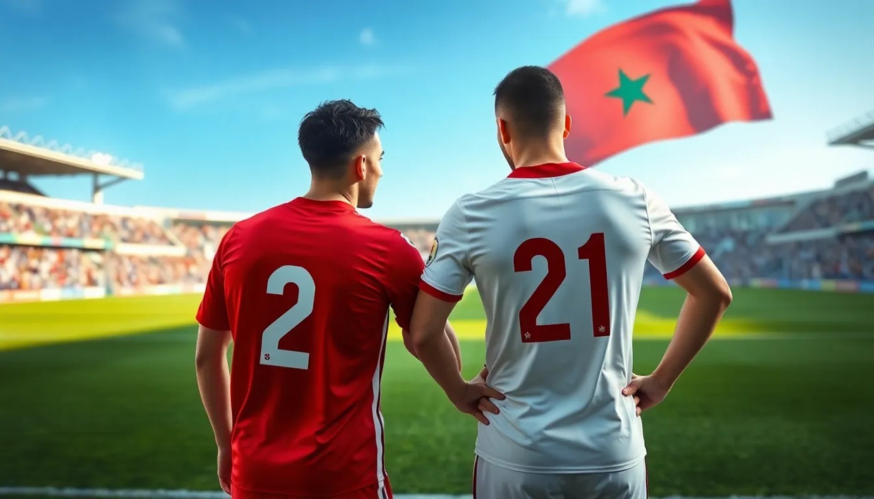 Achraf Hakimi y Brahim posan con la camiseta de Marruecos tras ser convocados al Mundial 2026