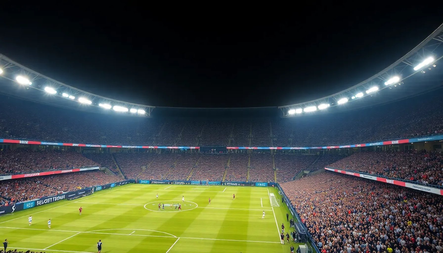Jugadores de Cabo Verde y Arabia Saudí disputando el balón bajo luces del estadio en el Mundial 2026