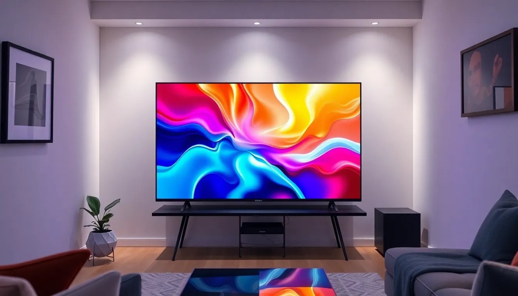 Televisión QLED de 50 pulgadas en oferta en Carrefour, pantalla delgada y colores vivos