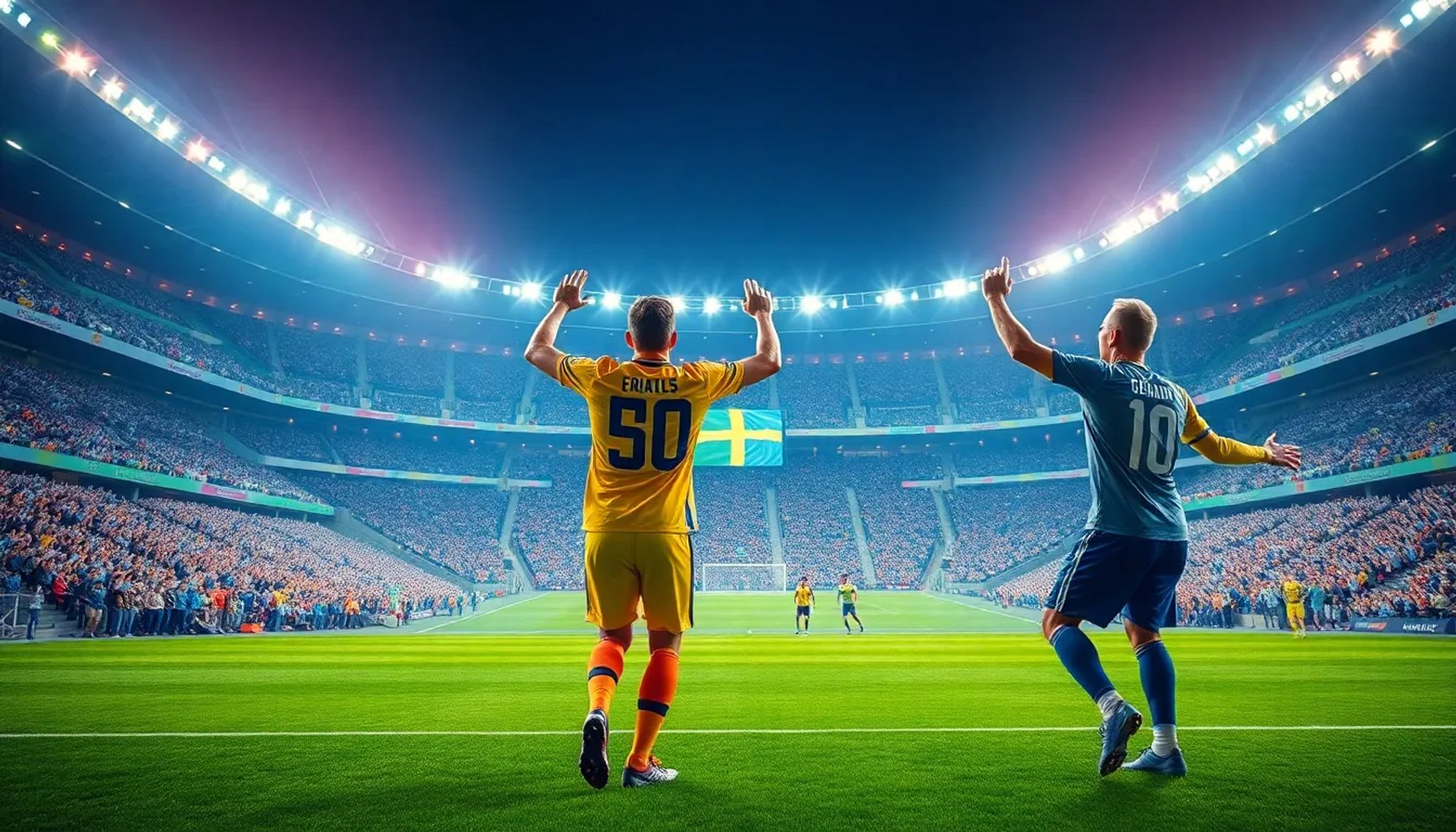 Jugadores de Alemania y Suecia celebrando sus goles en la cuarta jornada del Mundial 2026