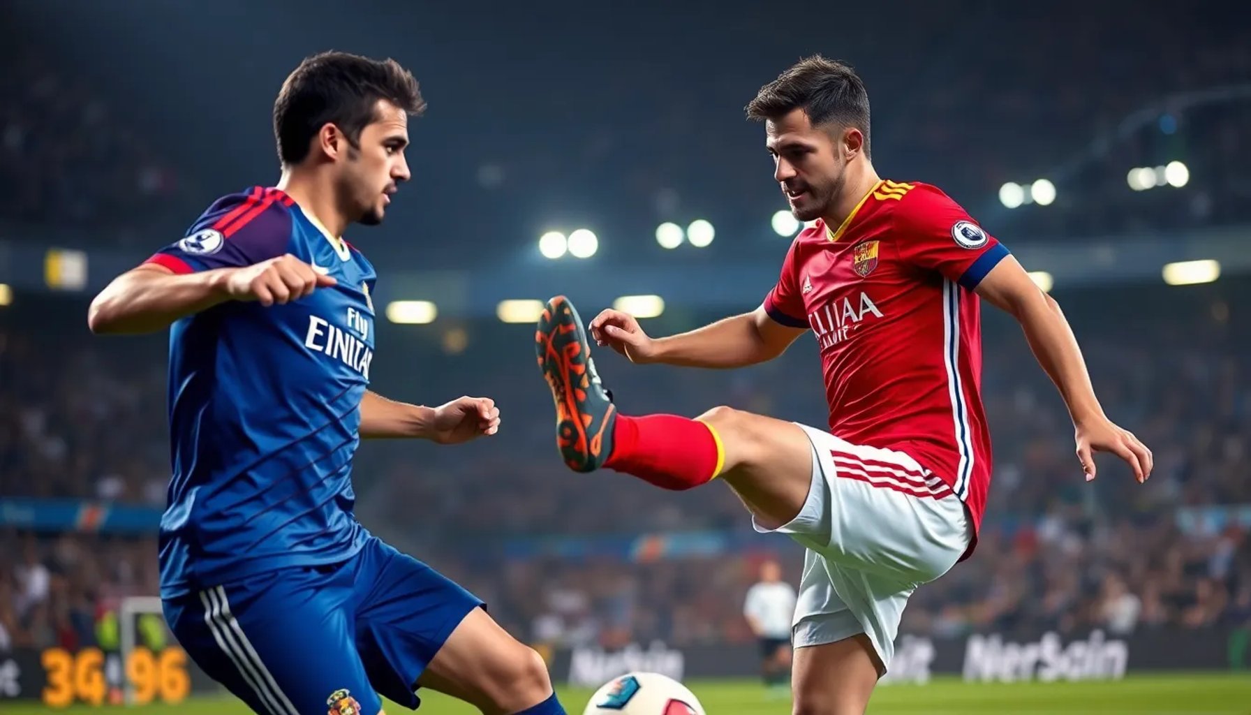 Gavi y Rodri en el campo tras un contacto de pierna durante el partido España vs. Alemania en el Mundial 2026