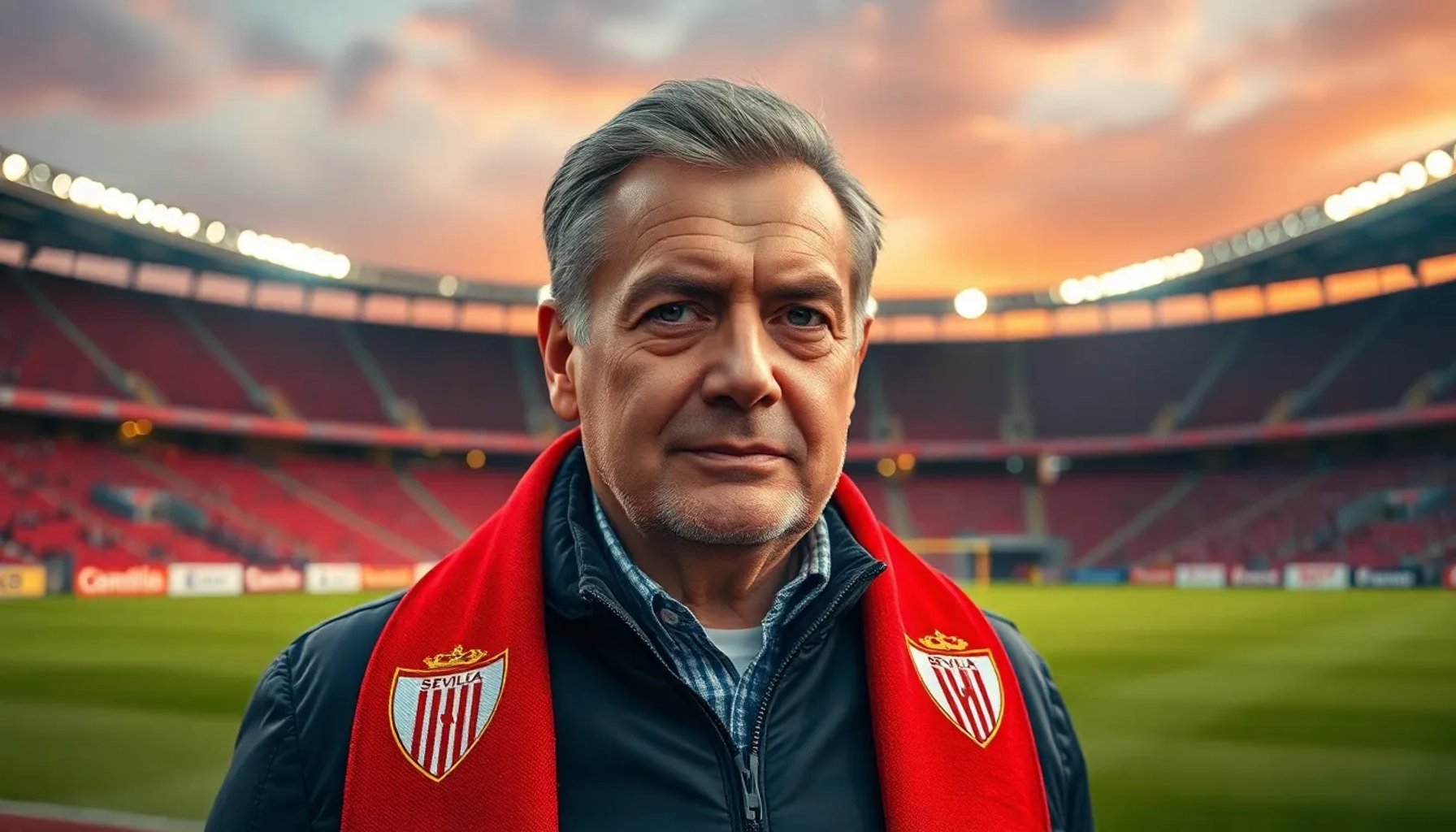 José María del Nido Benavente hablando en una rueda de prensa en el estadio Ramón Sánchez-Pizjuán