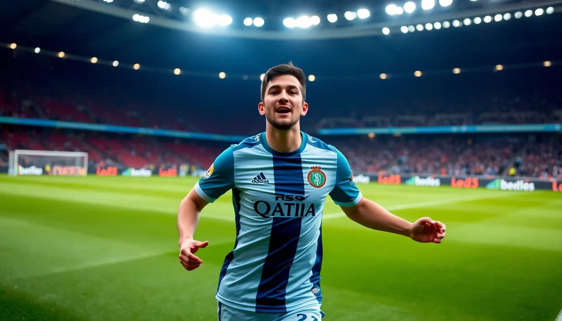 Denis Suárez celebrando un gol con la camiseta del Celta de Vigo