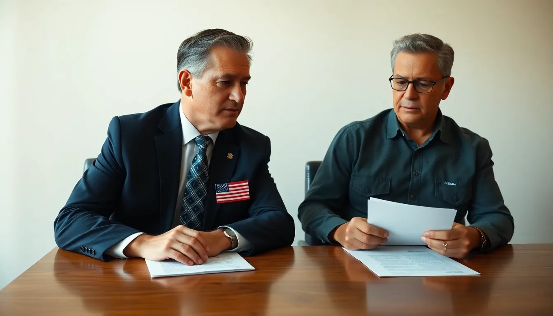Reunión diplomática entre funcionarios estadounidenses y representantes de la oposición venezolana en un entorno neutro
