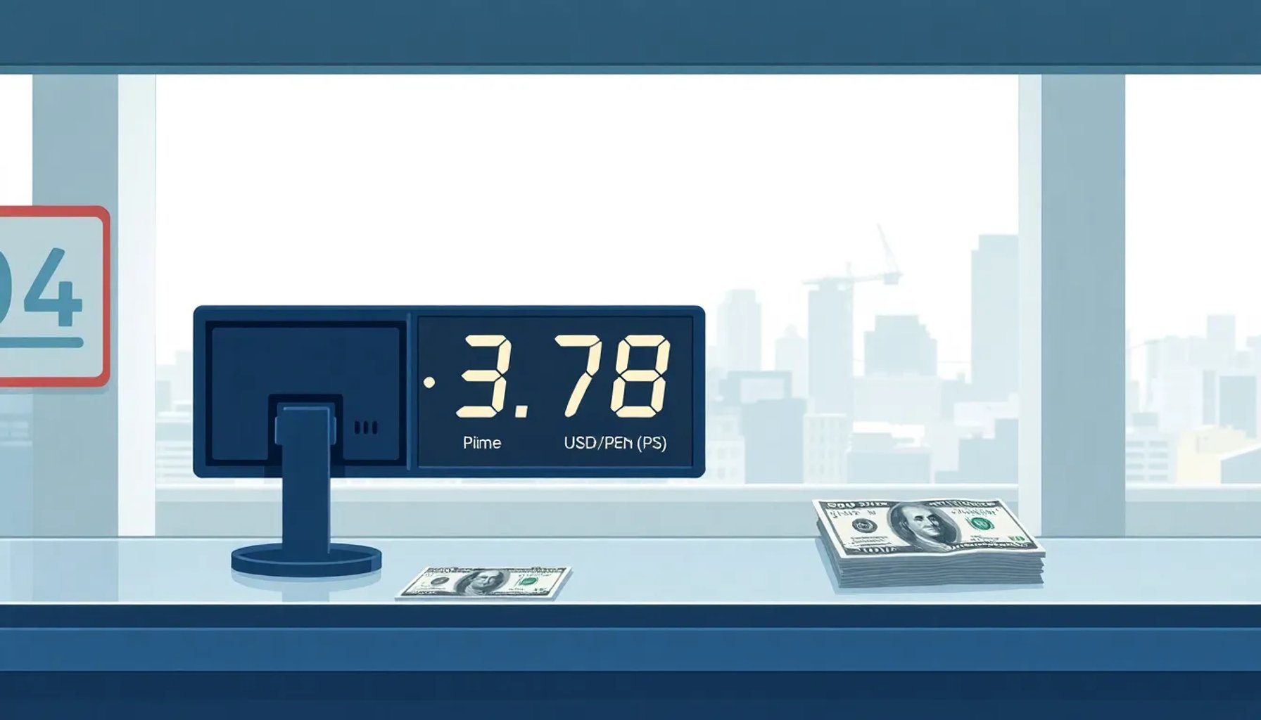 Gráfico que muestra la caída del tipo de cambio del dólar en Perú el 12 de junio de 2026
