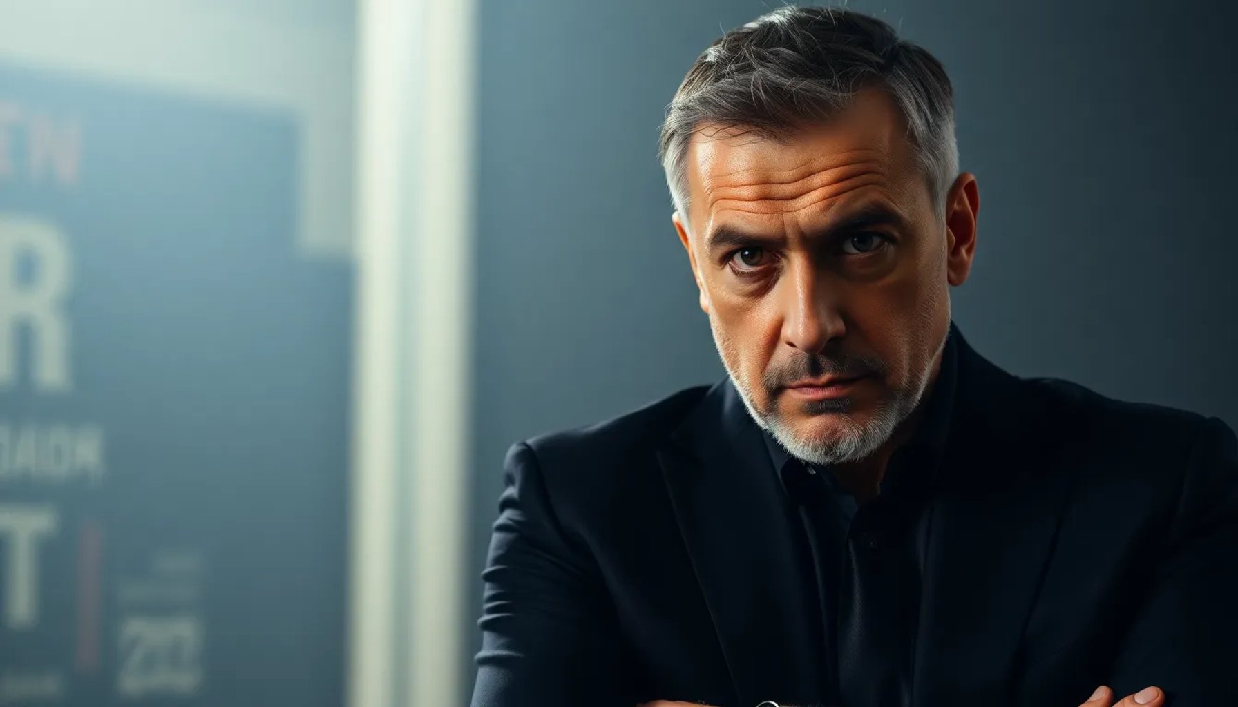 Actor Mehmet Can Duran como Selim Yılmaz en una escena dramática de la serie Una nueva vida