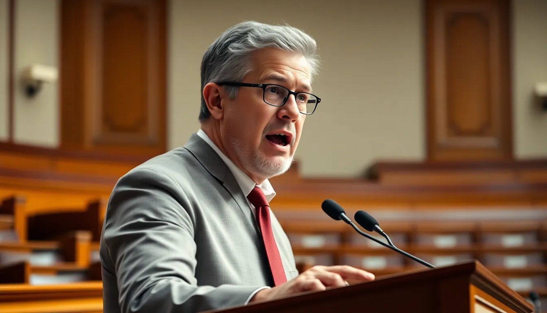 Imagen del líder del PNV hablando en el Congreso con fondo de la Cámara de Diputados