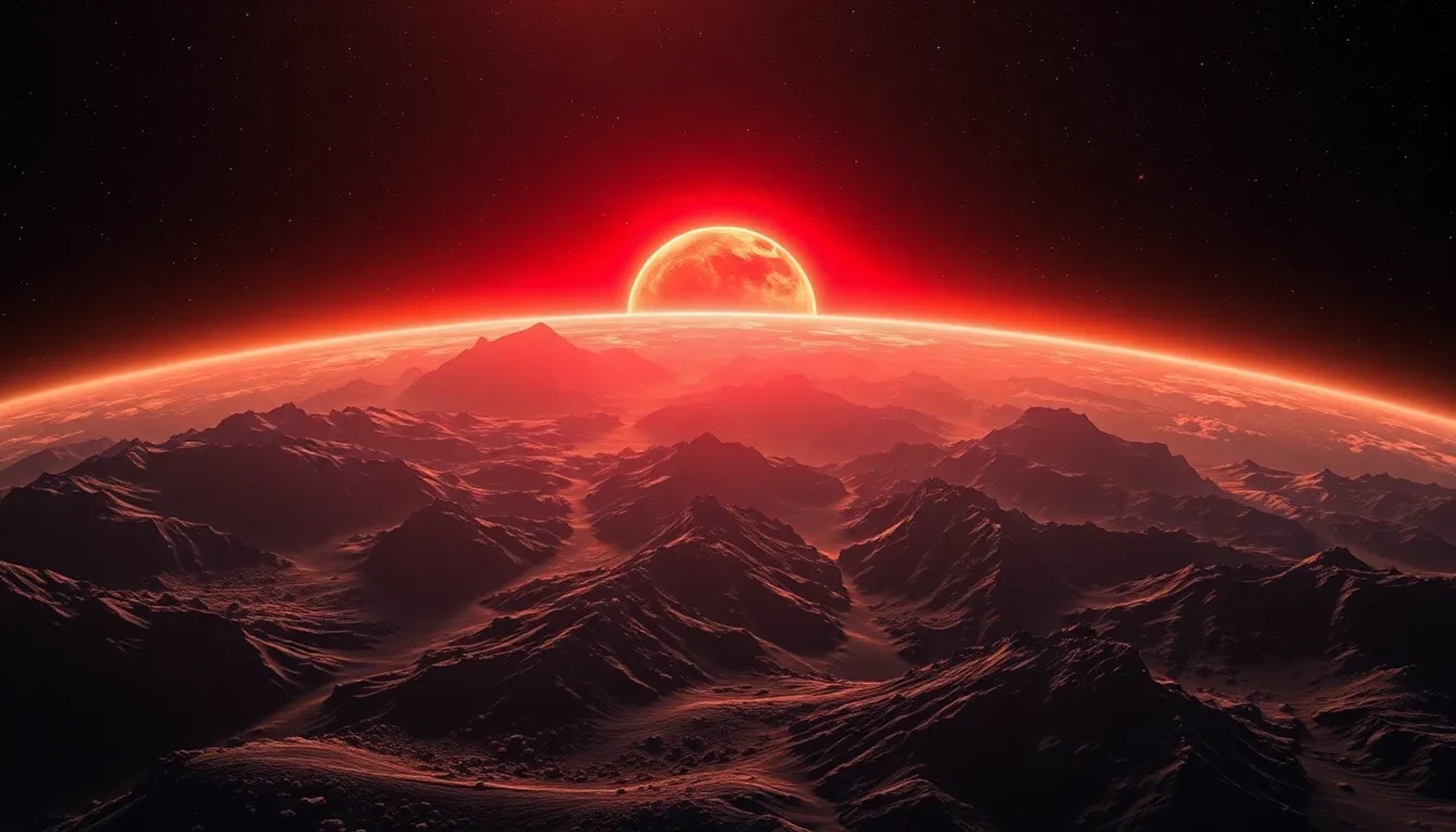 Mancha roja visible desde el espacio sobre Marruecos