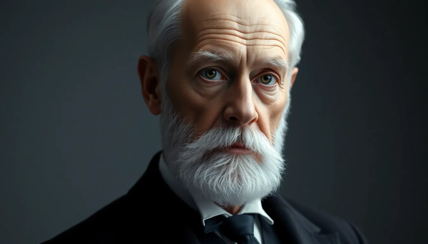 Portrait of Sigmund Freud in a thoughtful pose, representing his ideas on freedom and responsibility.