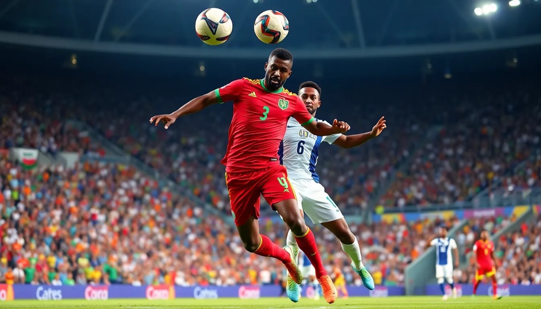 Jugadores de Ghana y Panamá disputando el balón durante el partido de fase de grupos del Mundial 2026