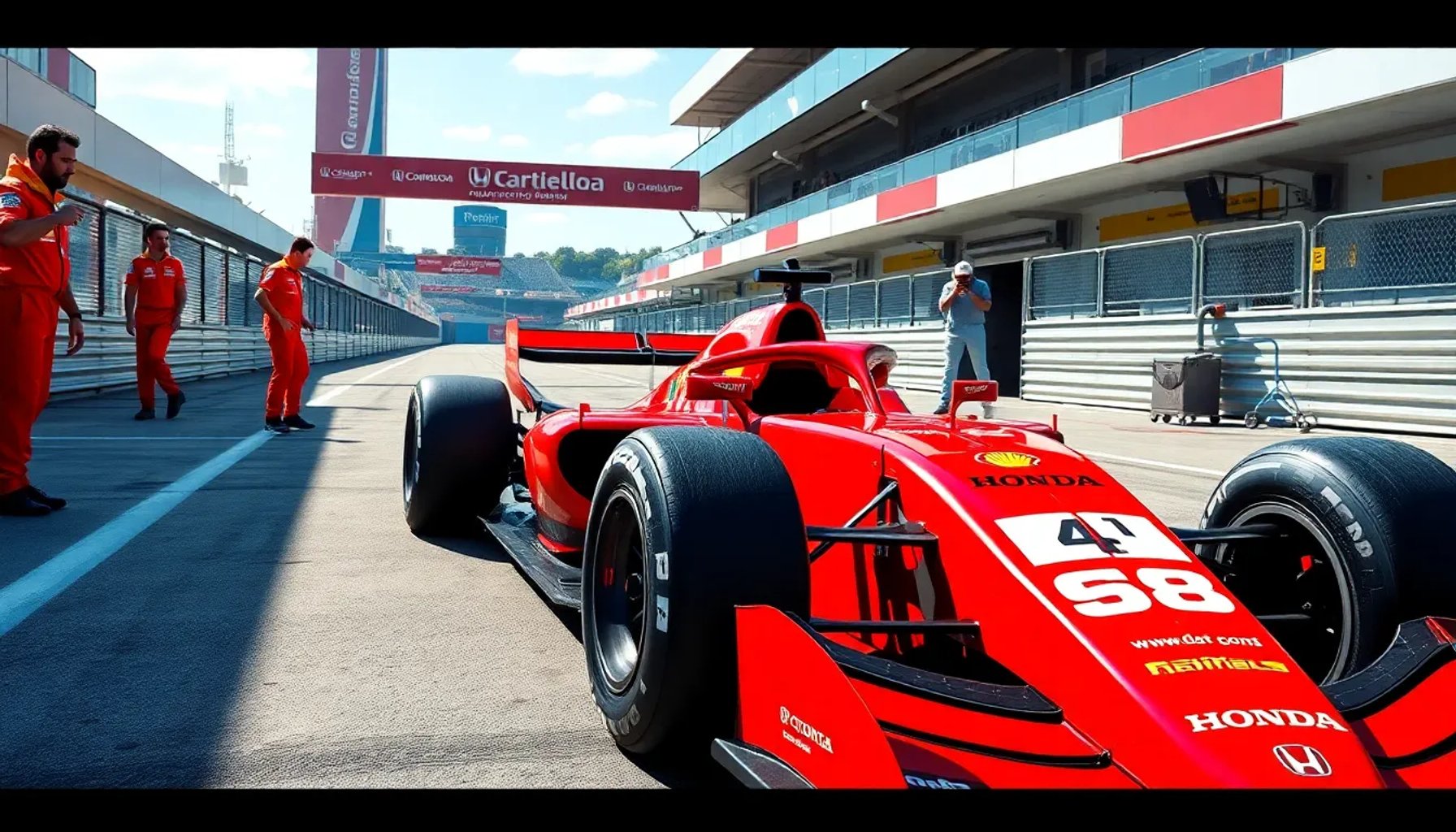 Honda AMR26 en pruebas de verano en el Circuito de Barcelona-Catalunya