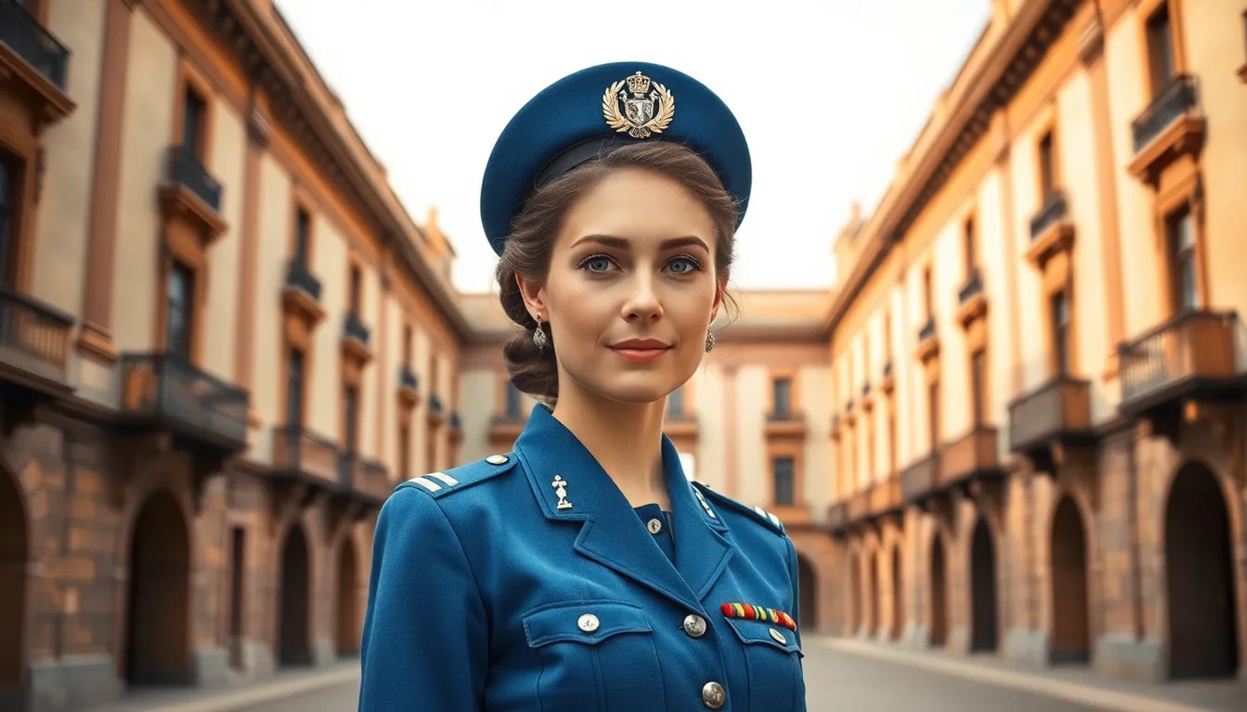 Princesa Leonor en uniforme del Ejército del Aire durante su despedida en Murcia