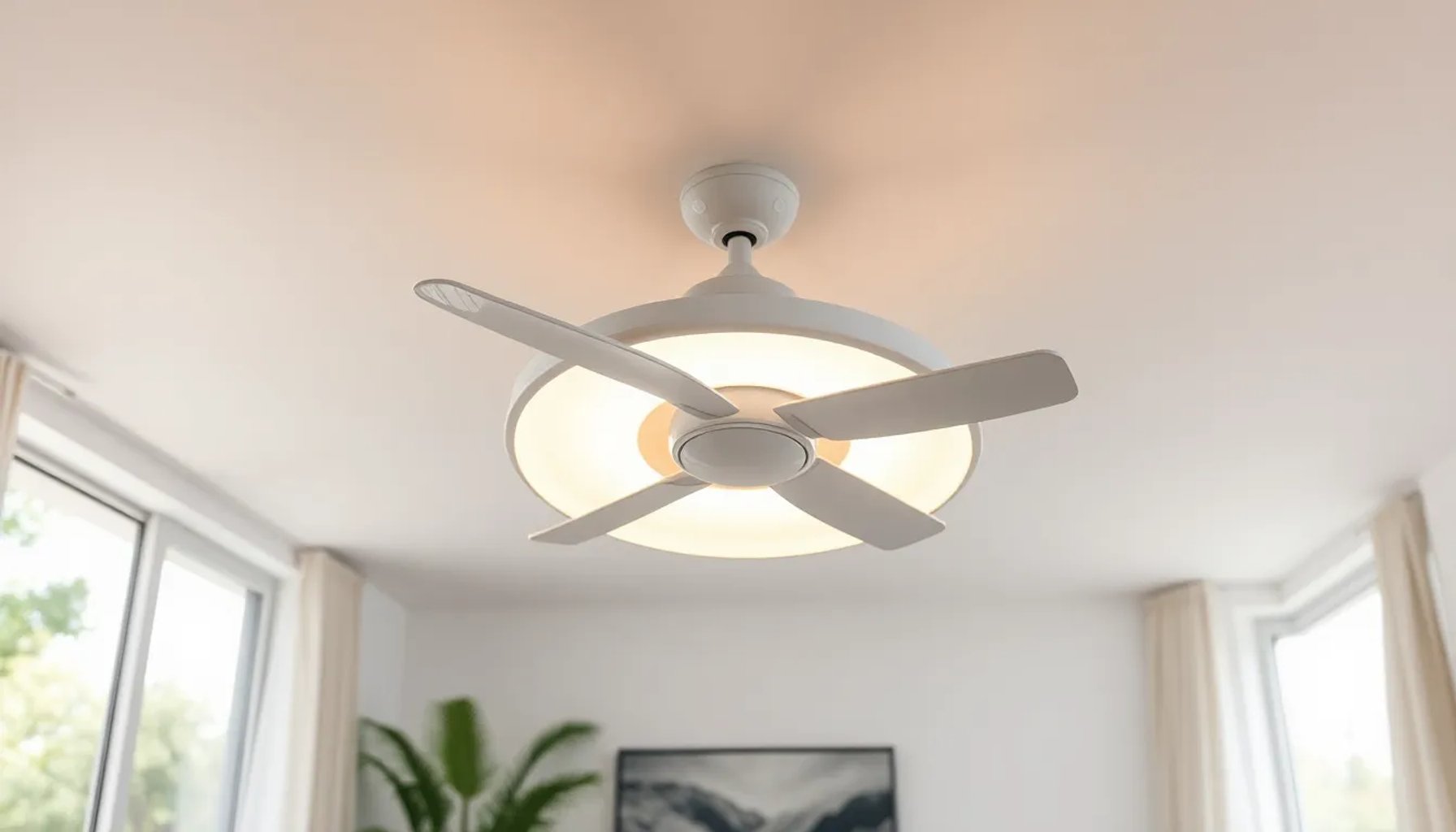 Lámpara de techo con ventilador integrado de Lidl, moderna y económica