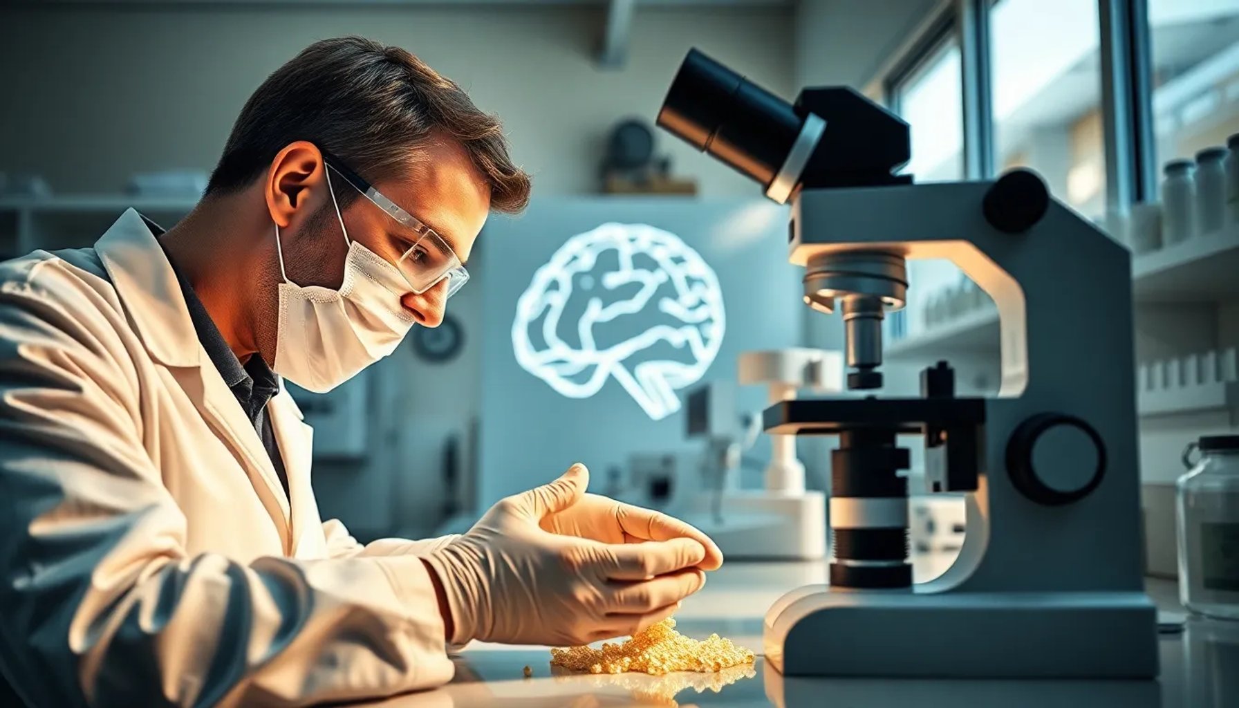 Nanopartículas dirigidas al cerebro en un laboratorio de investigación en Andalucía