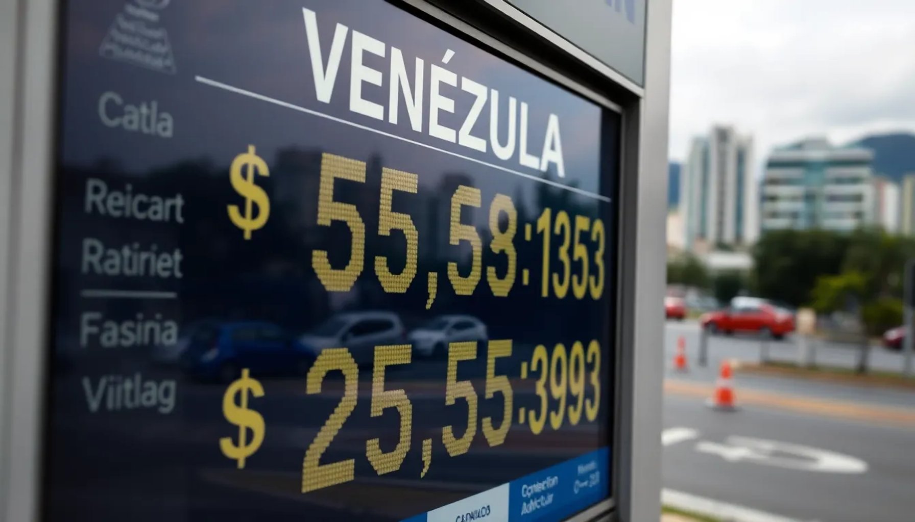 Gráfico que muestra la evolución del tipo de cambio oficial del dólar en Venezuela