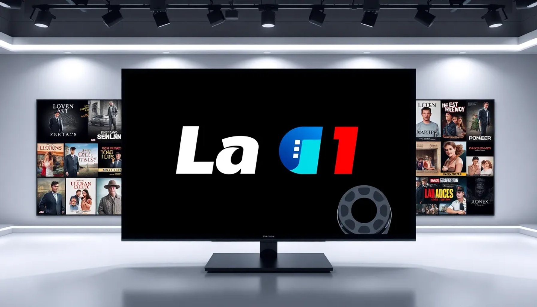 Pantalla de La 1 mostrando un bloque de cine y documental que reemplaza a las series habituales