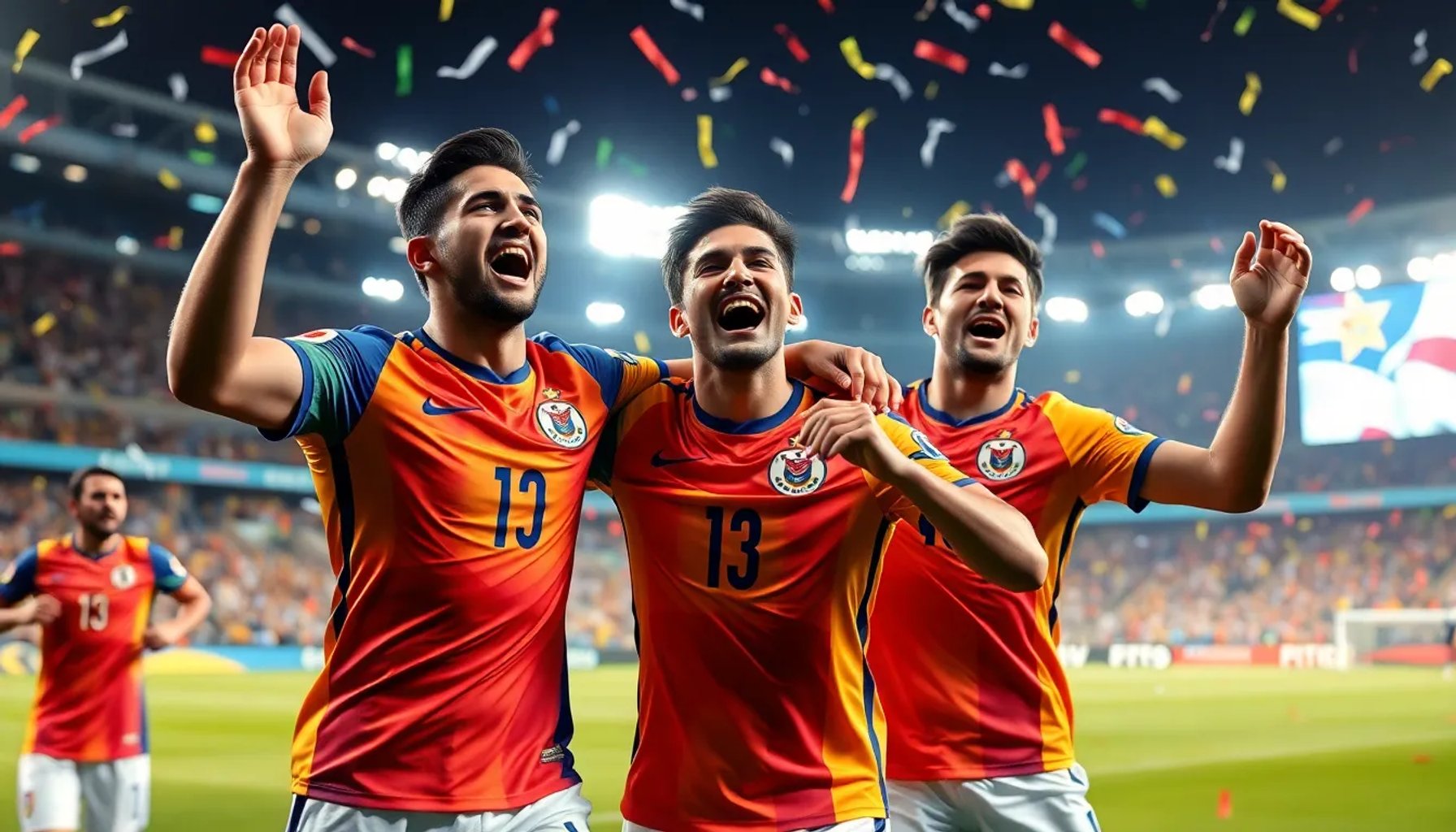 Jugadores de Ecuador celebrando el gol contra Alemania en el Mundial 2026