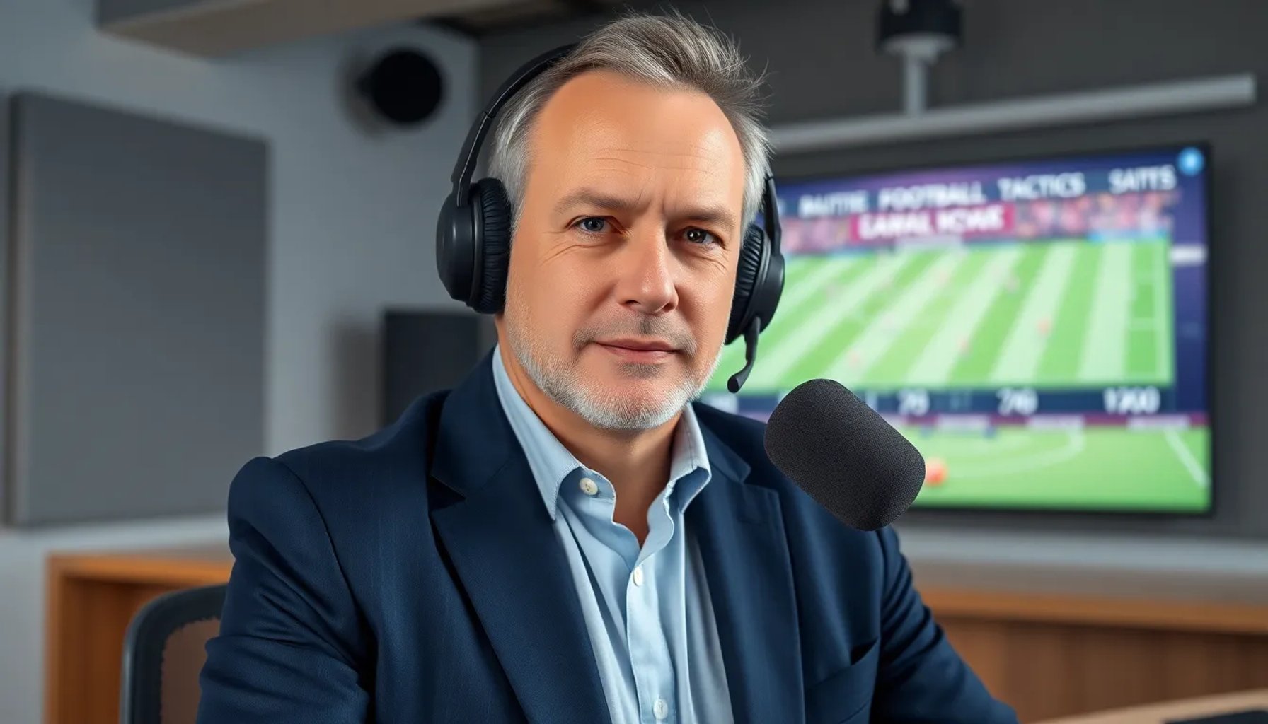 José Ramón Roncero analizando tácticas del Real Madrid en un estudio de radio