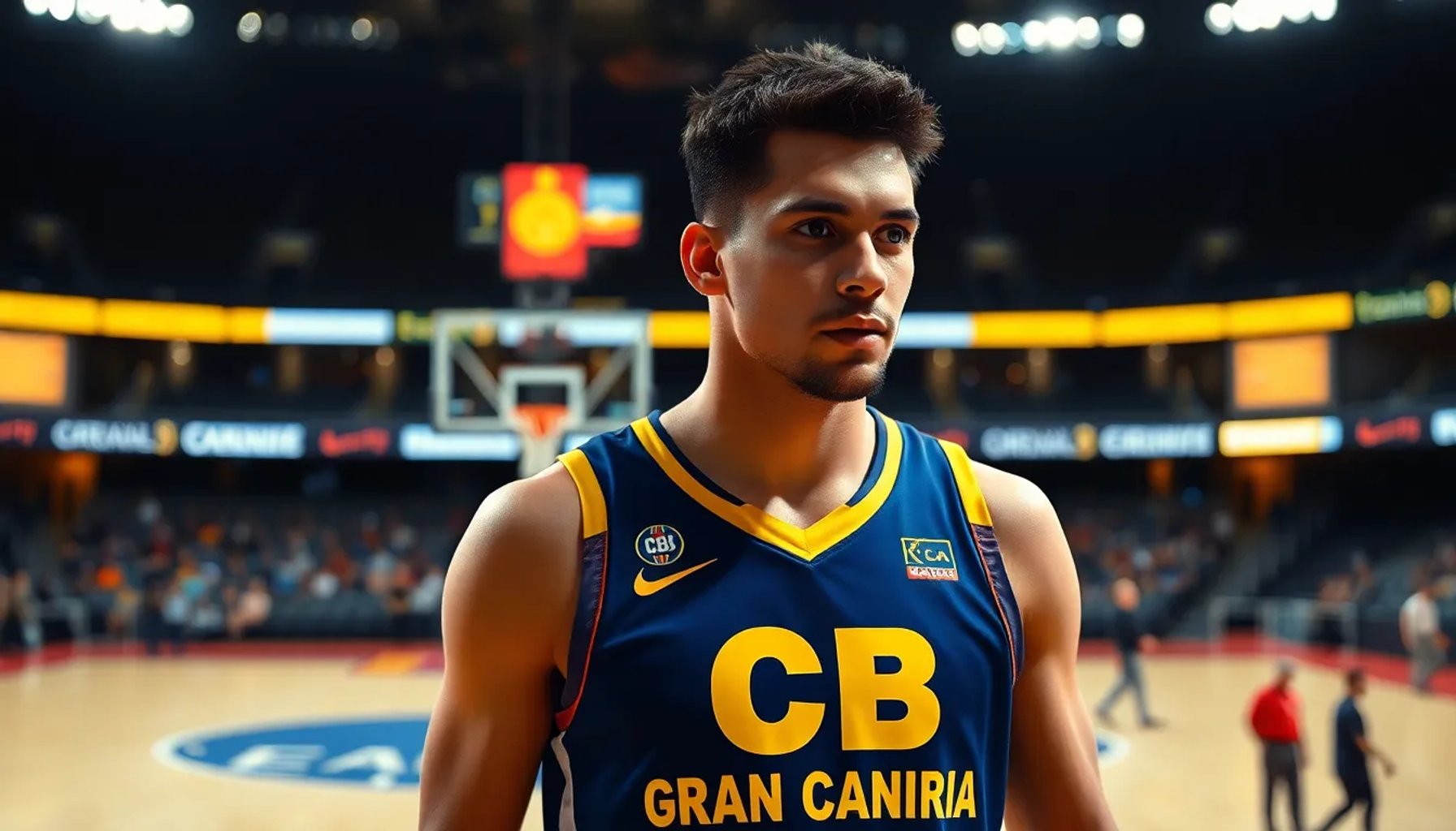 Savané vistiendo la camiseta del CB Gran Canaria durante un partido