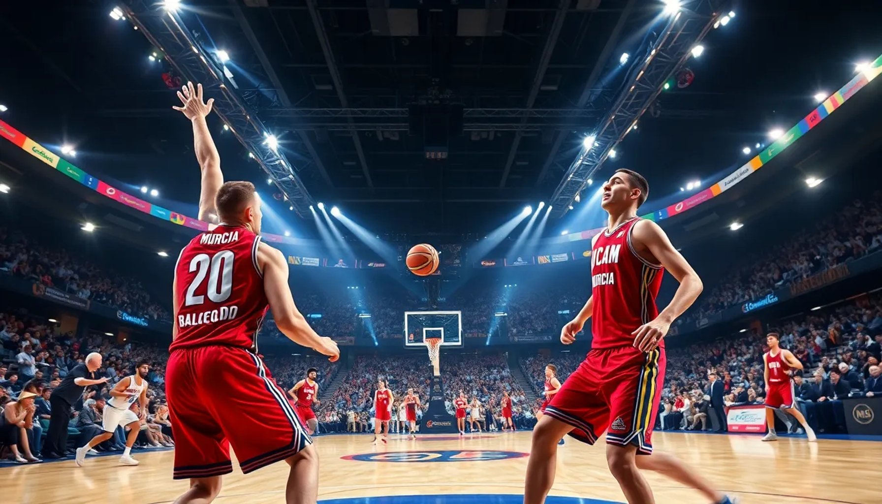 Imagen del duelo entre UCAM Murcia y Barcelona en los playoffs de la Liga Endesa